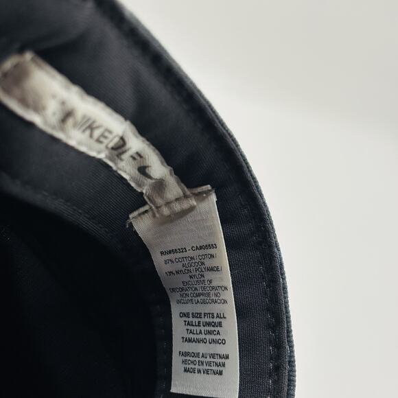 NIKE CADET-STYLE HAT Blue Athletic Golf Tennis Running Hike Gym Flex Fit Cap OS - Picture 7 of 7